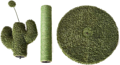 Amazon Basics Cat Scratcher - Indoor Cactus Single Cat & Kittens Scratching Post with Dangling