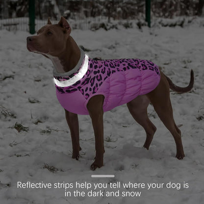 FUAMEY Dog Coat for Small Dogs,Waterproof Dog Winter Jacket with Harness Built in Puppy Cold