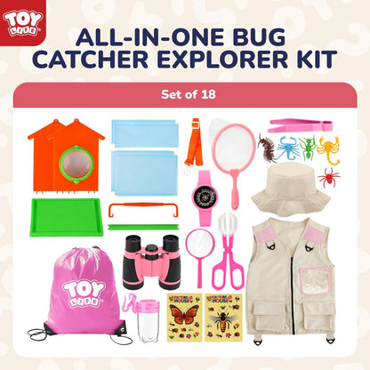 TOY Life Kids Explorer Kit with Bug Catcher for Kids, Bug Catching Kit with Bug Toys, Kid Safari
