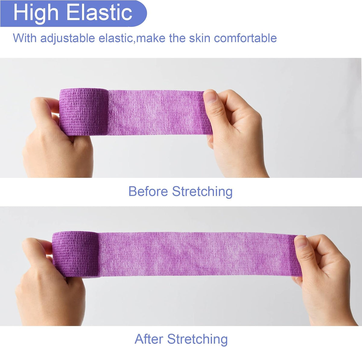 9 Pack 2" x 5 Yards Self Adhesive Bandage Wrap Self Stick Wrap for Ankle, Wrist, Finger, Sports