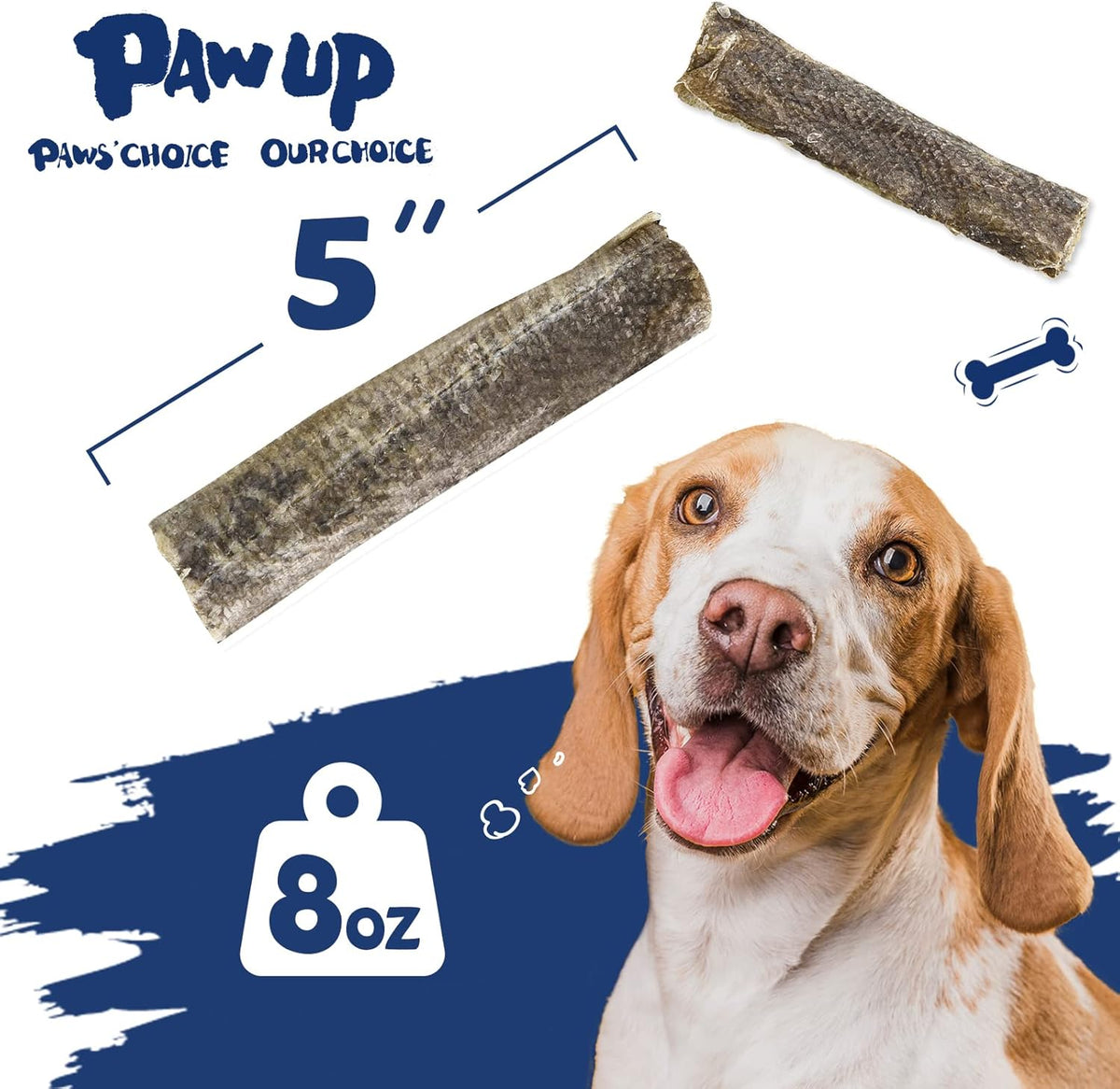 Dog Treats, Cod Skins Dog Treat with Taurine, One-Ingredient Grain-Free Chew Fish Skin Rolls Rich