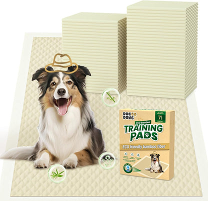 Puppy Pads 7 Count Small 22x22in Bamboo Training Pads Deodorizing Leakproof Quick Drying Dog Pee