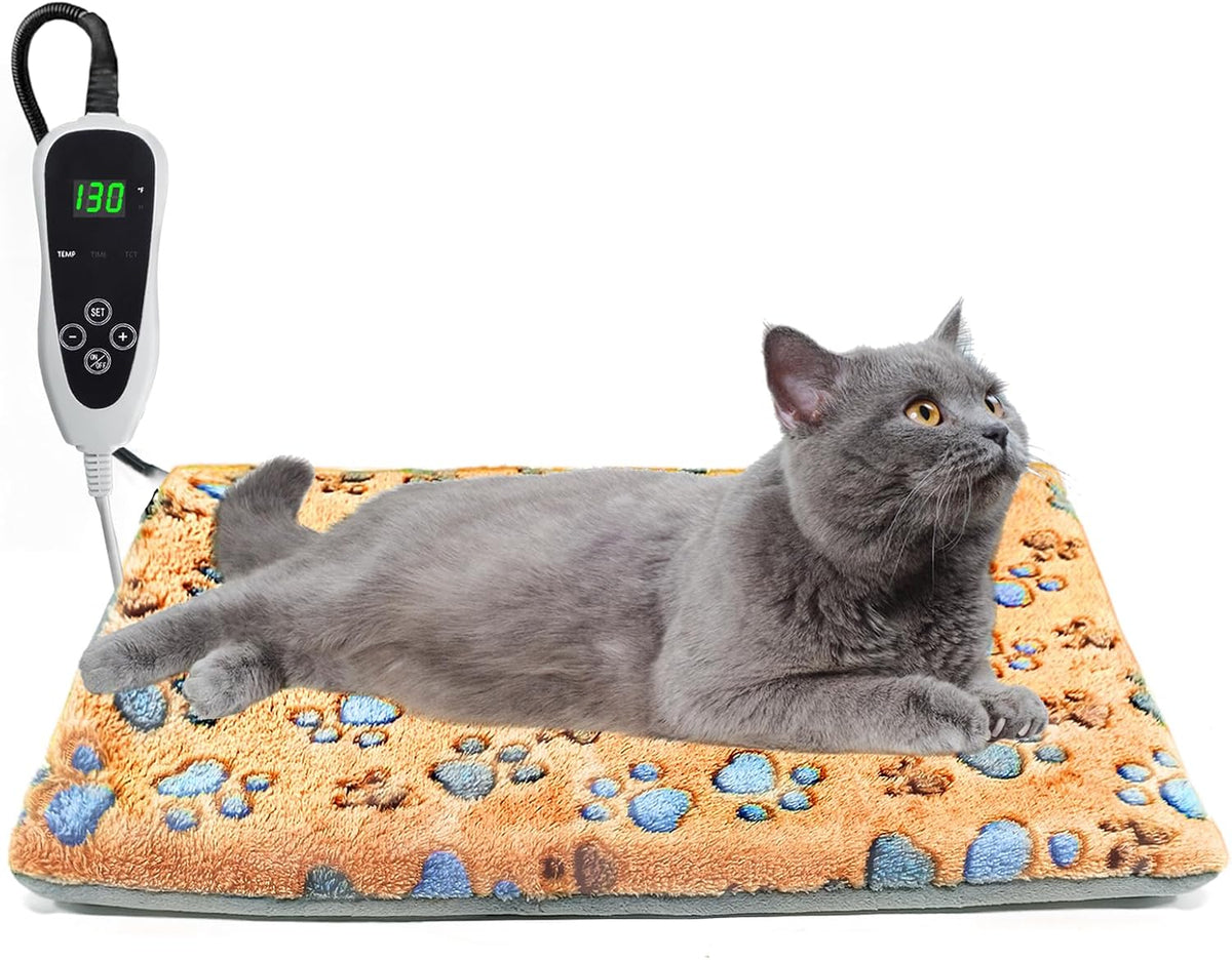 Cat Heating Pad, 17×13 In Heated Cat Bed With Intelligent Constant Temperature Switch, PVC