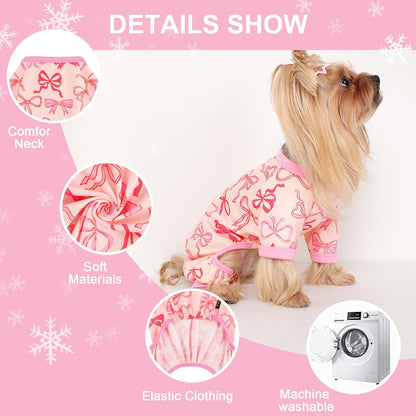 Dog Pajamas Small Sized Dogs Stretchable Summer Dog Clothes Pjs 4 Legs Girl Boy Cute Soft Puppy