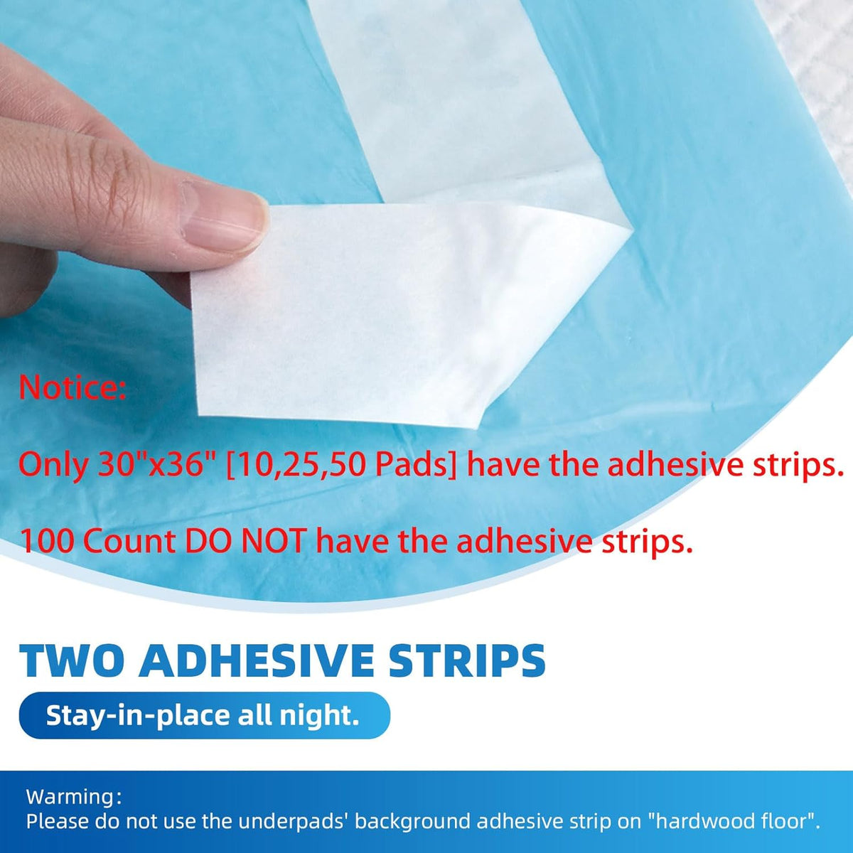 Bed Pads with Adhesive Strip 30"x36" Thicken Elderly Adults Incontinence Underpads Disposable,Heavy