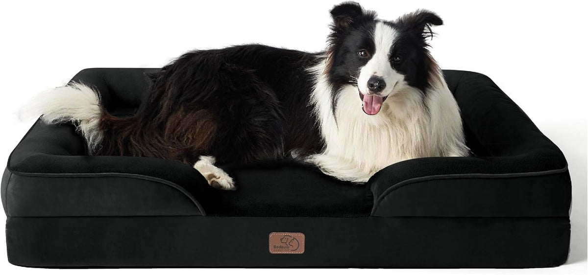 Bedsure Orthopedic Dog Bed for Large Dogs - Big Washable Dog Sofa Beds Large, Supportive Foam Pet