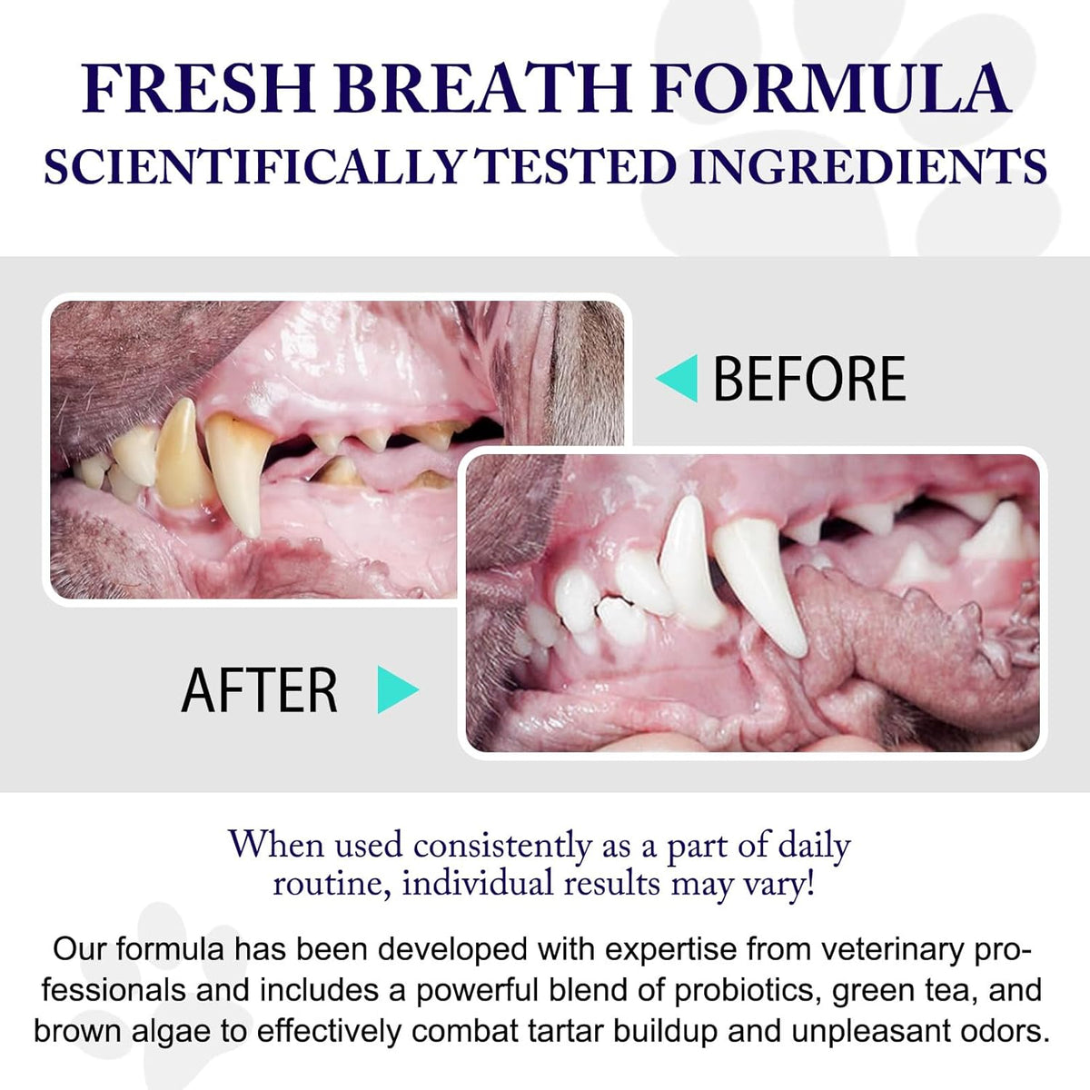 Dog Teeth Cleaning Powder - Dog Dental Powder - Plaque Off Pet Tooth Cleaning lab co - Targets