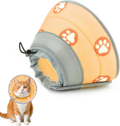 Cat Cone Collar Soft to Stop Licking After Surgery Cat Recovery Collar for Small Large Cats