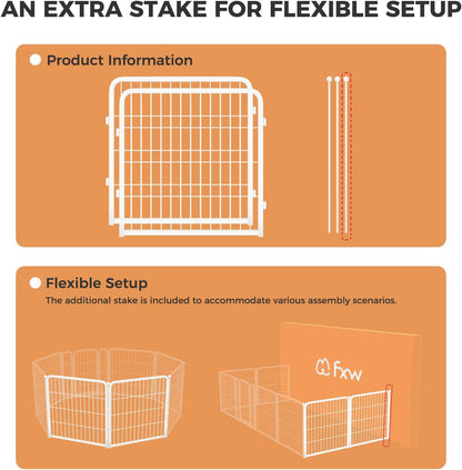 FXW Homeplus Unleashed Indoor Dog Playpen - Stress-Free and Safe Play, Heavy Duty 24 Inch 2 Wire