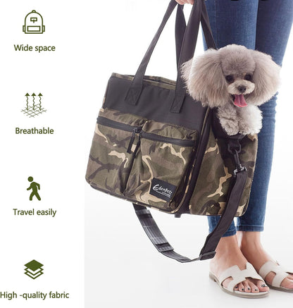 Cat Carrier Bag, Foldable Pet Bag Airline Approved, Pet Travel Carrier for Medium Cats Small Cats