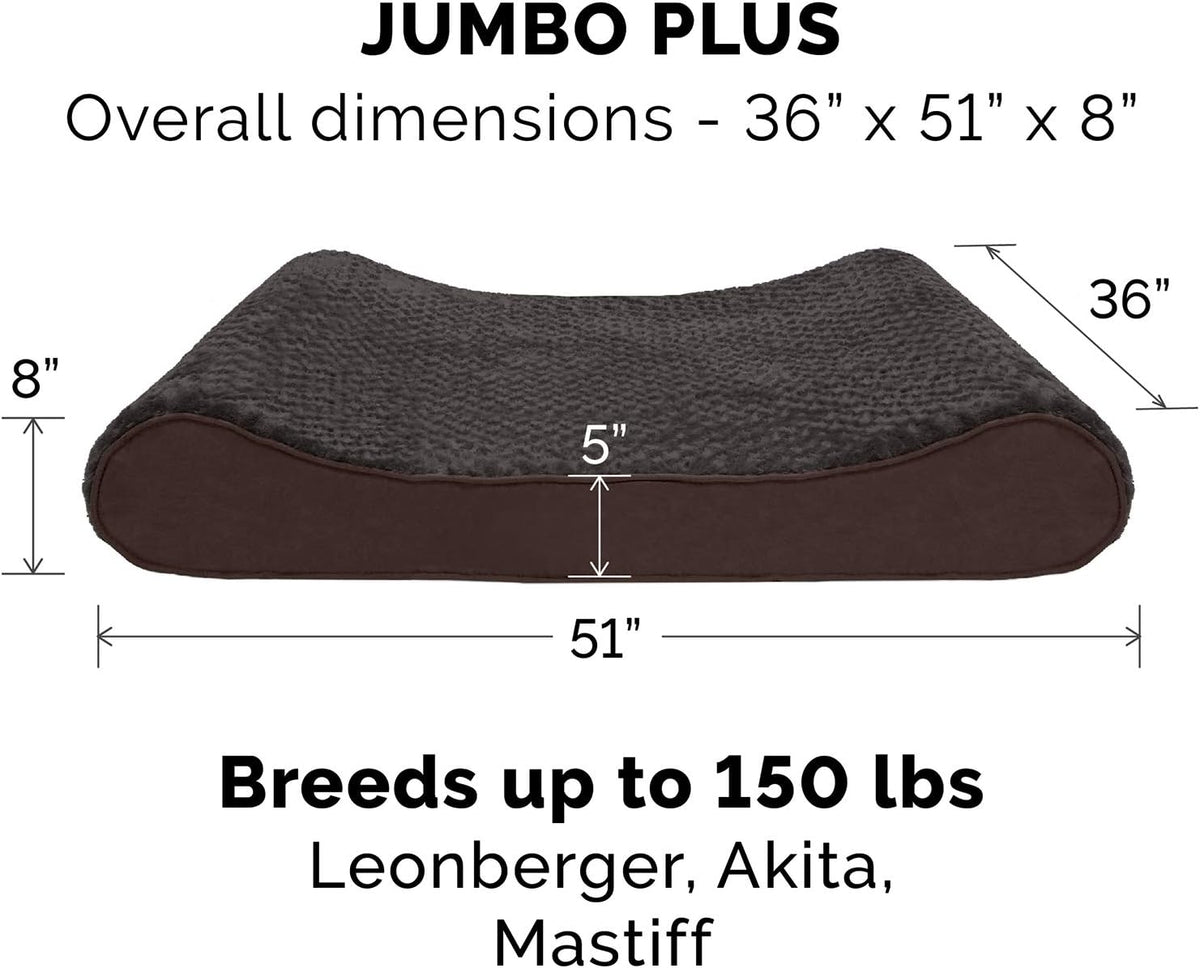 Furhaven Orthopedic Dog Bed for Large Dogs w/ Removable Washable Cover, For Dogs Up to 150 lbs