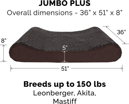Furhaven Orthopedic Dog Bed for Large Dogs w/ Removable Washable Cover, For Dogs Up to 150 lbs