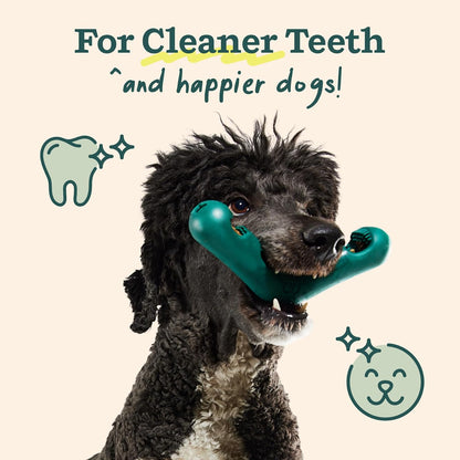 WOOF - Bite n' Brush Refills for The Dog Toothbrush Toy - Scrub Plaque and Tartar from Your Dog's