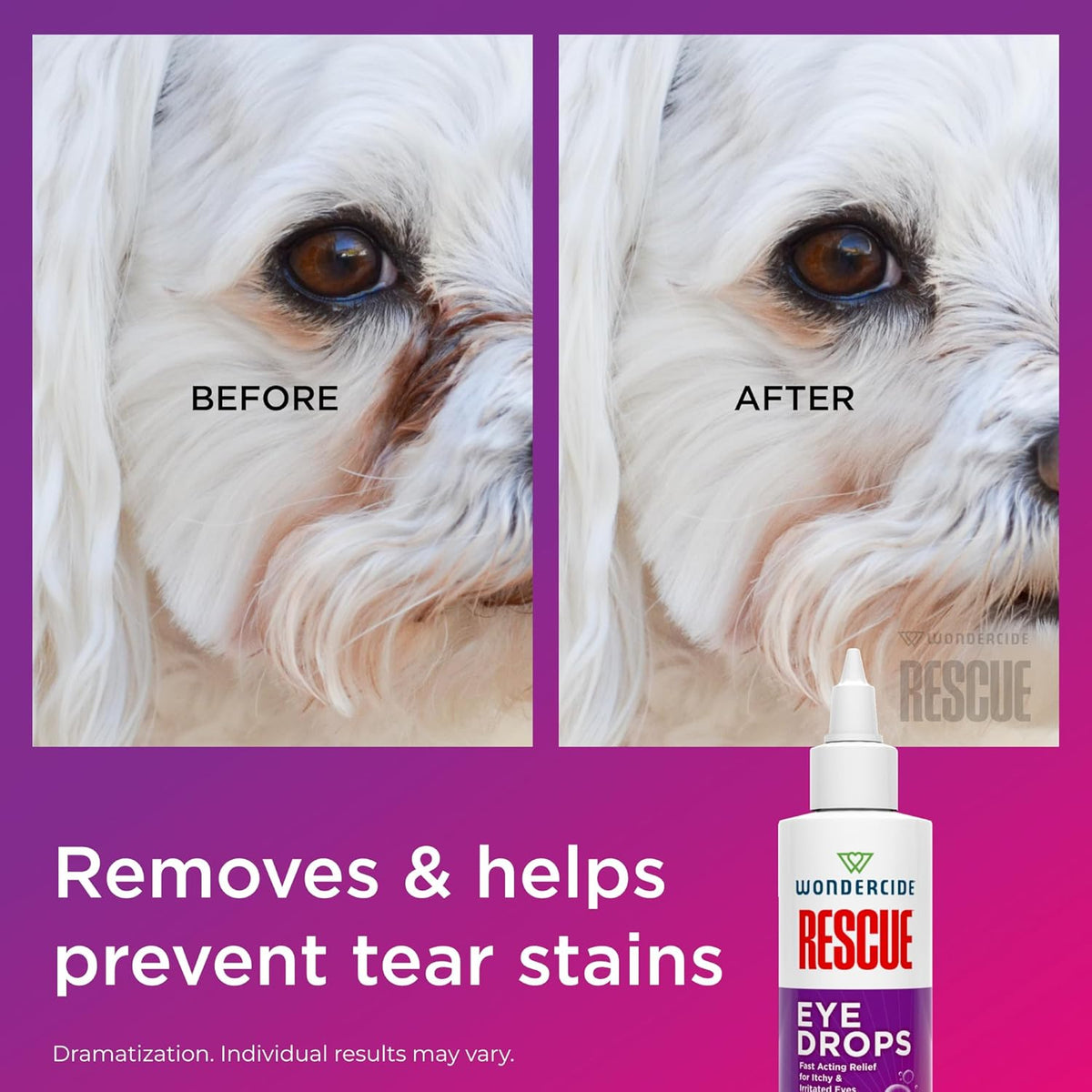 Wondercide Rescue - Eye Drops and Wash for Pets - Relief for Dogs and Cats from Allergies, Itchy