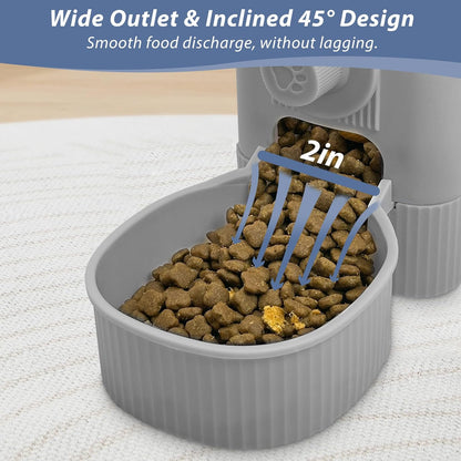 Fhiny Rabbit Food Dispenser, 40oz Large Capacity Hanging Gravity Bunny Feeder for Cage Automatic