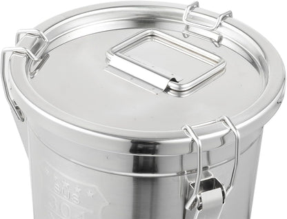 DYNAMI 304 Stainless Steel Containers With Lid,202oz Airtight Flour Container for Kitchen,5-10lbs