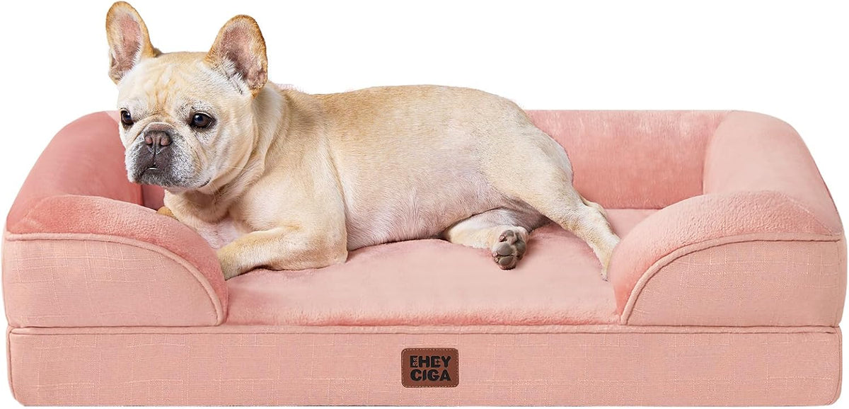 EHEYCIGA Orthopedic Dog Bed for Small Dogs, Waterproof Memory Foam Small Dog Beds with Sides