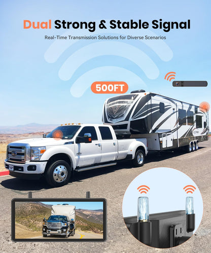 AUTO-VOX 7.2" DVR Portable Solar Wireless Backup Camera:HD 1080P 2 Min Quick Installation Support 2