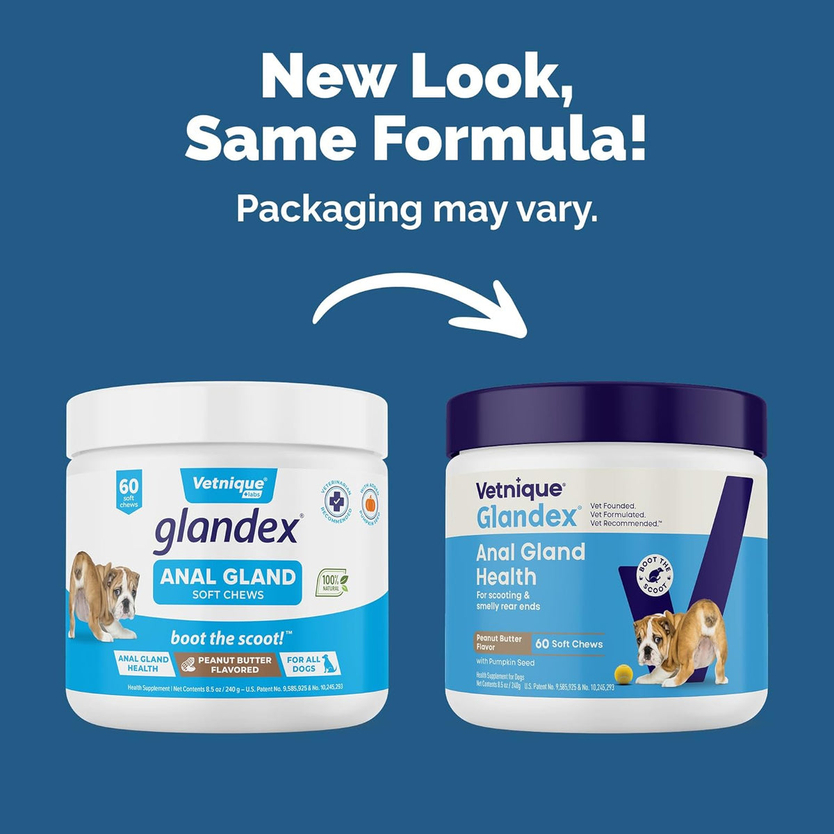 Vetnique Glandex Anal Gland Soft Chew Treats with Pumpkin for Dogs Digestive Enzymes, Probiotics