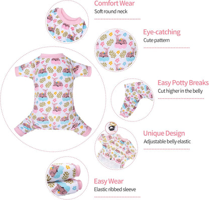 CuteBone Small Dogs Outfit Soft Puppy Onesies Pjs Dog Pajamas Pet Coat Cat Apparel Comfy Doggie