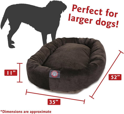 Majestic Pet Villa 52 Inch Shredded Memory Foam Dog Bed for X-Large Sized Dogs 52x35x11