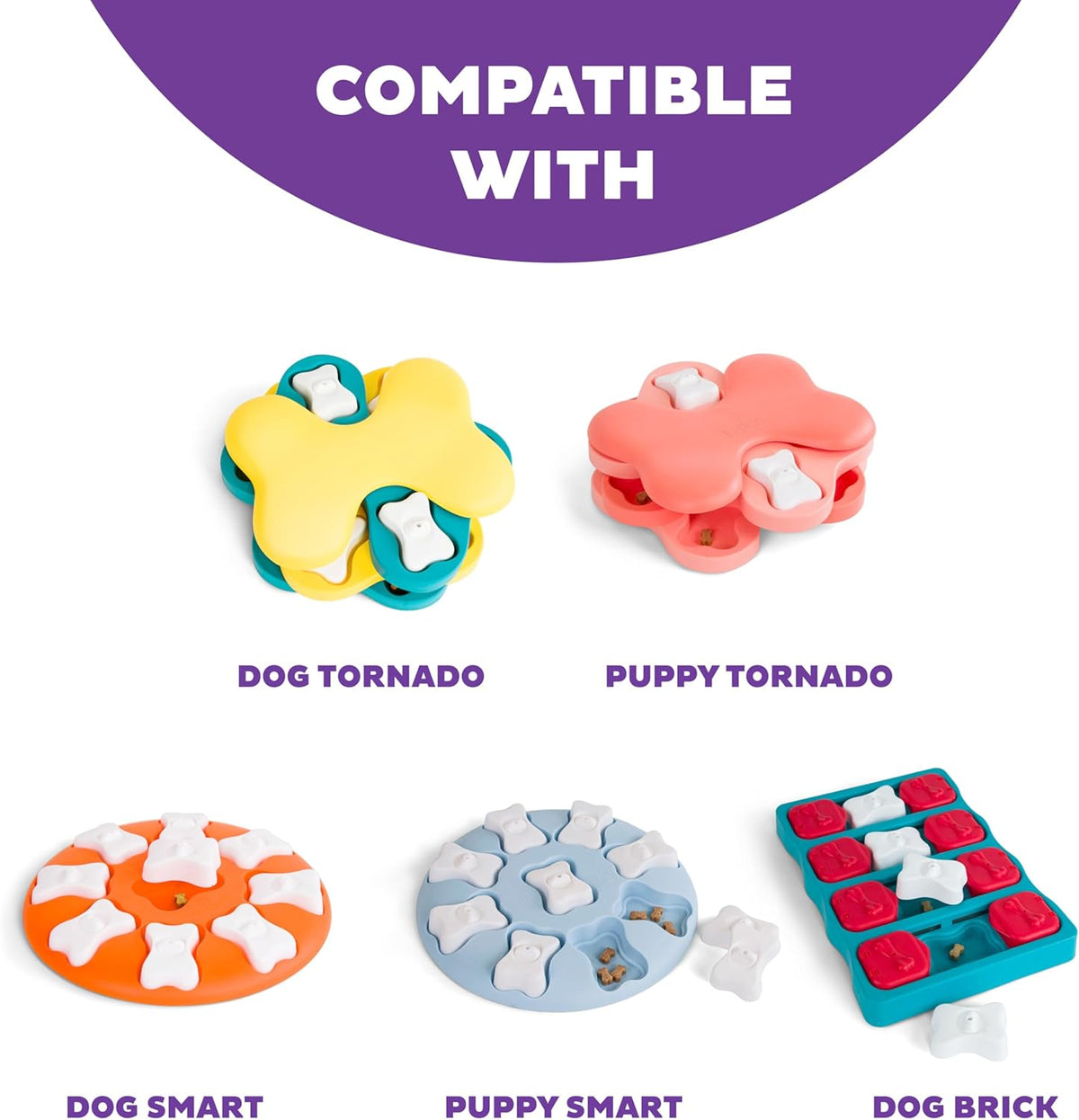 Outward Hound by Nina Ottosson Bone Replacement Parts for Interactive Dog Puzzles - DogBrick
