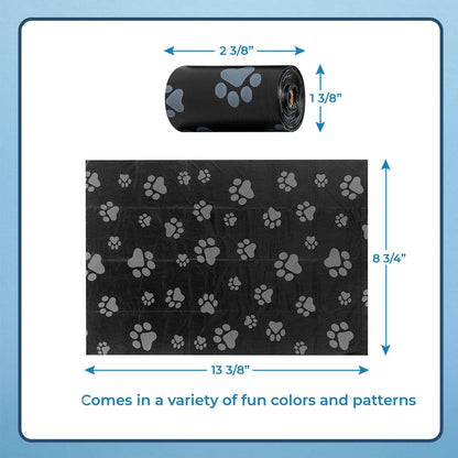 Best Pet Supplies Dog Poop Bags (360 Bags) for Waste Refuse Cleanup, Doggy Roll Replacements for
