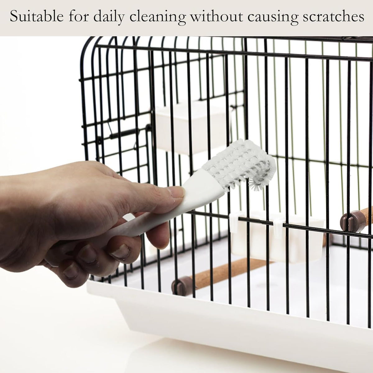 2Pcs Bird Cage Long Handle Shovel Cleaner, Bird Cage Tool Accessories Supplies, for Better Cleaning