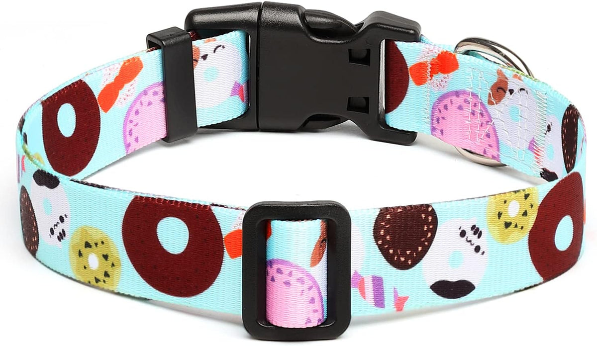 Mercano Adjustable Dog Collar - Special Design Patterns, Soft Nylon Comfortable Durable Pet Collar