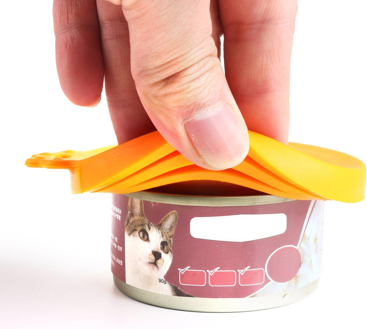 Comtim Pet Food Can Cover Silicone Can Lids for Dog and Cat Food(Universal Size,One fit 3 Standard