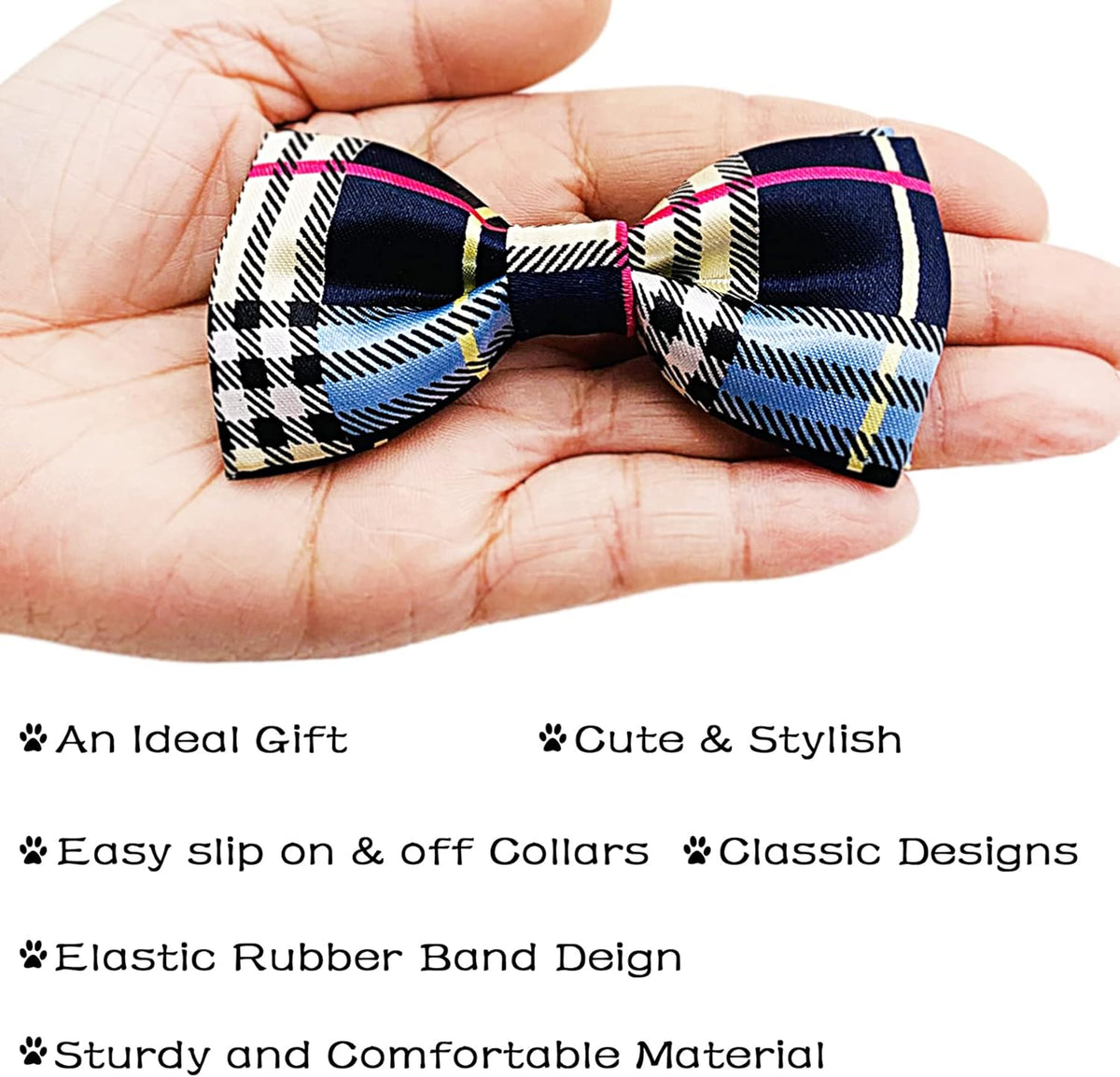 PET SHOW 10 Pack Small Dogs Collar Bowties Attachment Charms for Puppies Cats Embellishment Collars