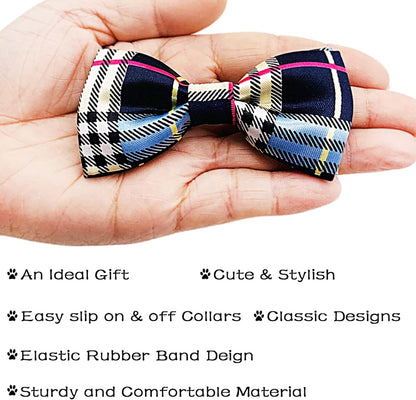PET SHOW 10 Pack Small Dogs Collar Bowties Attachment Charms for Puppies Cats Embellishment Collars