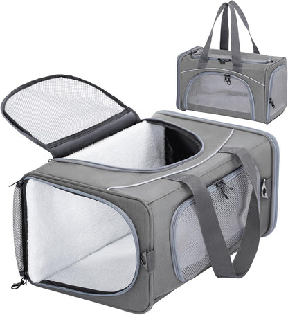 ‌Petsfit Airline Approved Pet Carrier for Small Dogs & Cats, 19x9x12 TSA Approved Carrier, with