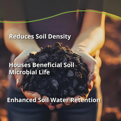 Char Bliss (16 Qts) - Organic Biochar for Plants - OMRI-Listed Biochar Soil Amendment Organic - Bio