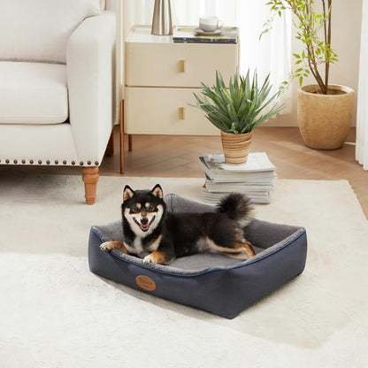 Orthopedic Dog Beds for Medium Dogs, Durable Egg Crate Foam Sofa Dog Bed wit Washable Removable