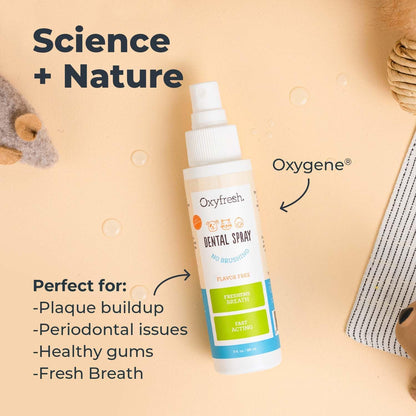 Oxyfresh Advanced Pet Dental Spray – Instant Dog and Cat Fresh Breath: Easiest No Brushing Pet