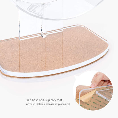 Niteangel Silent Hamster Exercise Wheel - Dual-Bearing Quiet Spinning Acrylic Hamster Running Wheel