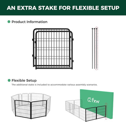 FXW Homeplus Unleashed Indoor Dog Playpen - Stress-Free and Safe Play, Heavy Duty 24 Inch 2 Wire