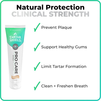 Tartar Shield Pro Care – Natural Enzymatic Pet Toothpaste – Protects Against Plaque & Tartar