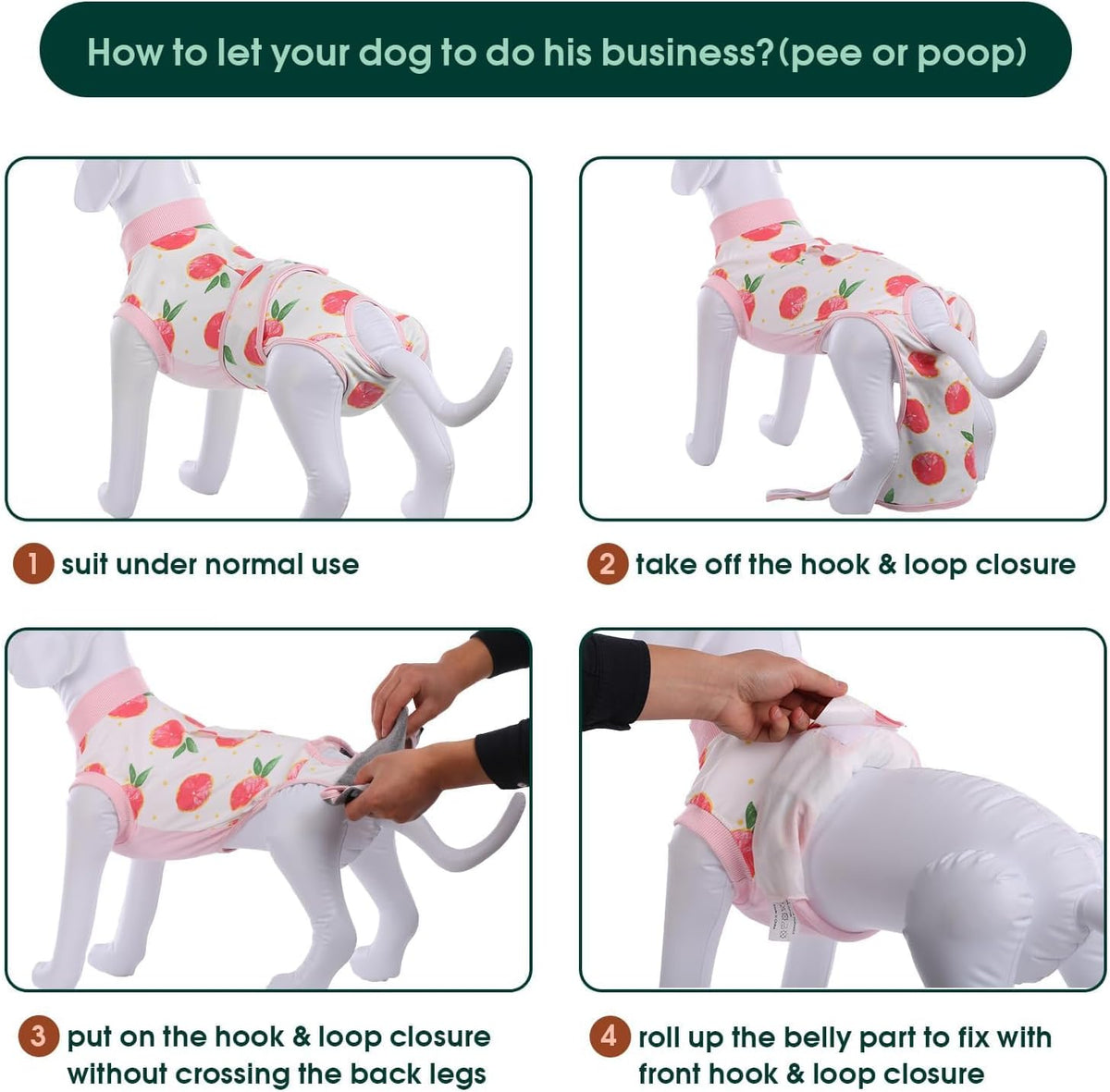 Kuoser Recovery Suit for Dogs Cats After Surgery, Professional Pet Recovery Shirt Dog Abdominal