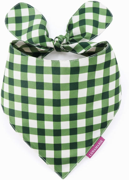 LunaMarie - Luxury Pet Birthday Bandanas -Premium & Silky Poly Fabric | 100% Handmade | Custom