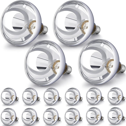 VIHOSE 16 Pack 250 Watt Heat Lamp 120v R40 Heat Lamp Bulbs Glass Incandescent Light Bulbs
