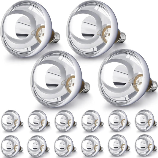 VIHOSE 16 Pack 250 Watt Heat Lamp 120v R40 Heat Lamp Bulbs Glass Incandescent Light Bulbs