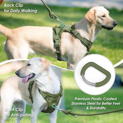 No Pull Dog Harness, Puppy Vest with Front Clip for Small Medium Large Sized Cute Dog (Misty