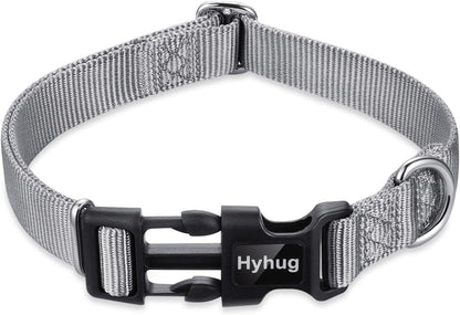 Hyhug Pets Solid Color Classic Regular Heavy Duty Basic Collar for Small Dogs, Unique Design