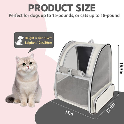 Cat Backpack Carrier,Pet Carrier Airline Approved for Small Dog Cat Puppy Kitten Bunny,Ventilated