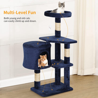 BestPet Cat Tree 36 inch Tall Scratching Toy Activity Centre Cat Tower Cat Condo Multi-Level