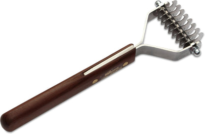 Mars Coat King Dematting Undercoat Grooming Rake Stripper Tool for Dogs and Cats, Stainless Steel