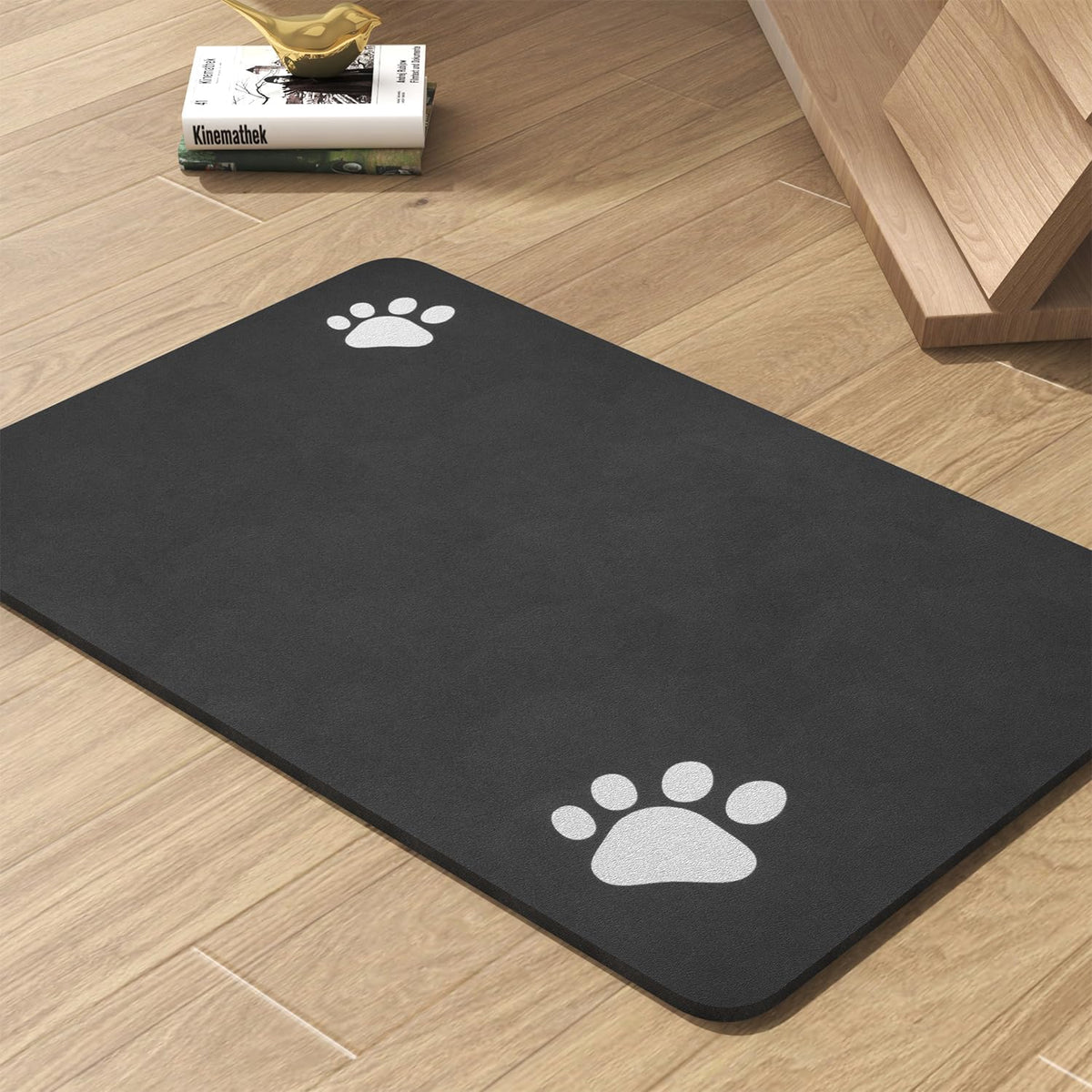 Pet Feeding Mat-Absorbent Dog Mat for Food and Water Bowl-No Stains Quick Dry Water Dispenser