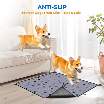Fostanfly Washable Pee Pads for Dogs, 2 Pack Reusable Super Absorbent Potty Pads, Non-Slip and
